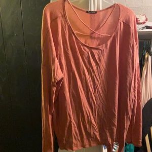 Extra large pink clover blouse